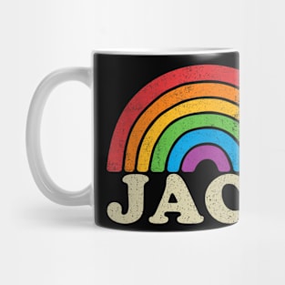 Jack - Retro Rainbow Flag Vintage-Style Mug